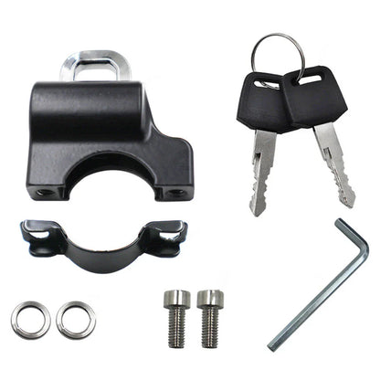 Motor Helmet Lock Handlebar 7/8" Tube Anti-theft Security for Universal