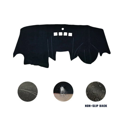 Black Dash Mat for Ford Fiesta MK7 Dashboard Cover (2009-2015)
