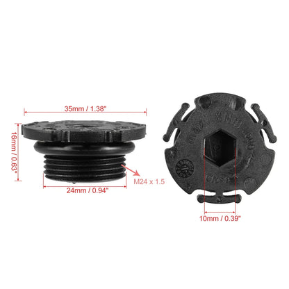 10 x ABS Engine Oil Drain Plug Replacement for BMW 320i (2013 - 2015)