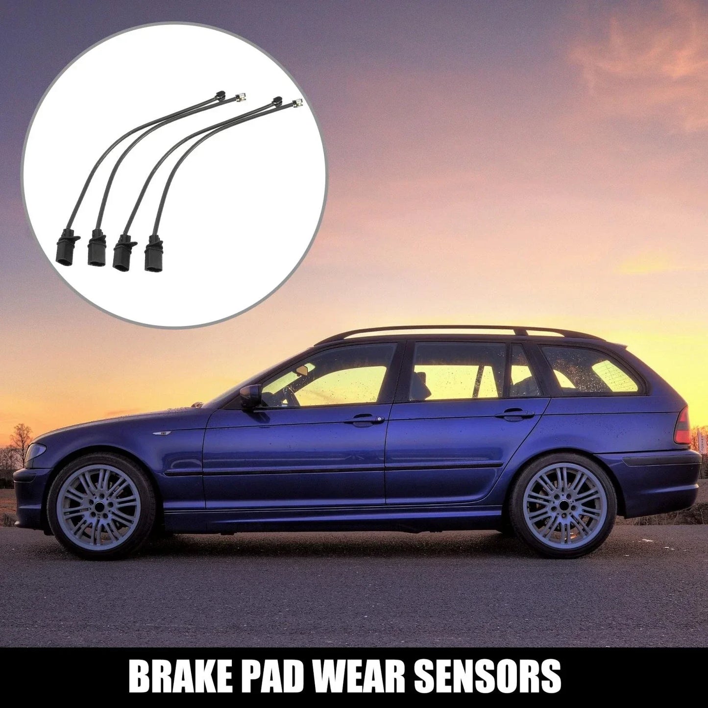 4pcs Front Brake Pad Wear Sensors for Porsche Macan (2015-2018)