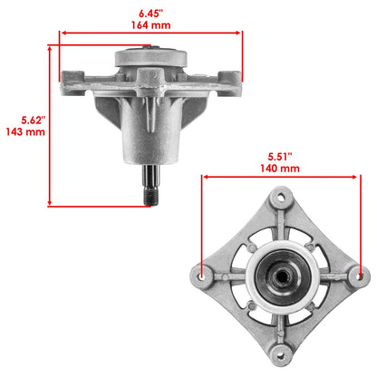 42 in Deck Spindles w 4.8 in OD Pulley for Hustler Raptor 7000 (2016–2020)