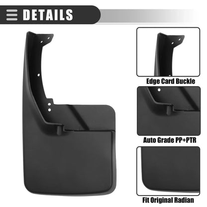 Car Mud Flaps Splash Guards Set for Dodge Ram (2009-2018)