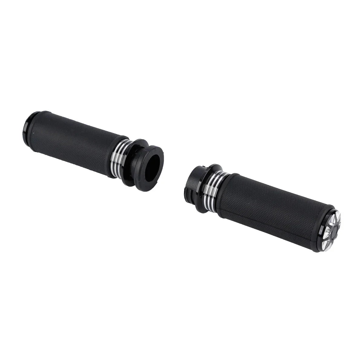 1'' Black CNC Handlebar Grips for Harley V Rod VRSC VRSCR (2002-2017)