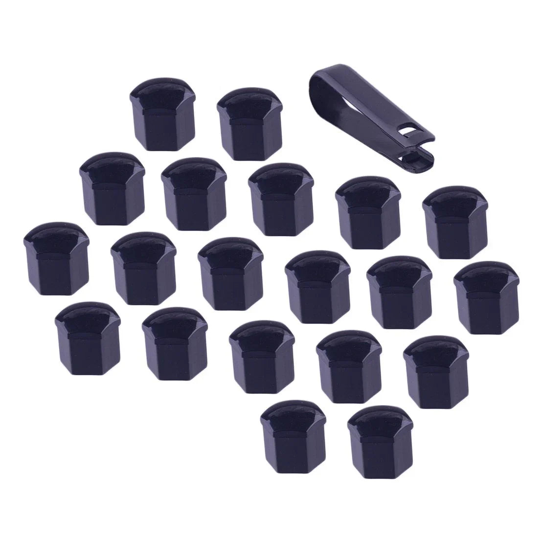 20 x Wheel Bolt Caps for Contactors - 21 mm with Puller for Various Models