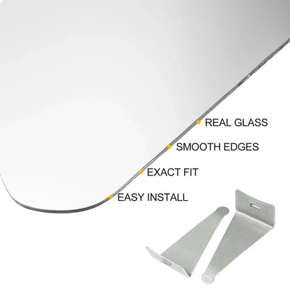 Heated Left Side Mirror Glass Replacement for Hyundai Sonata (2016-2017)