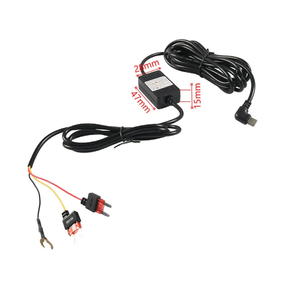 Universal Type C Hardwire Kit Fuse 12/24V to 5V for Car DVR