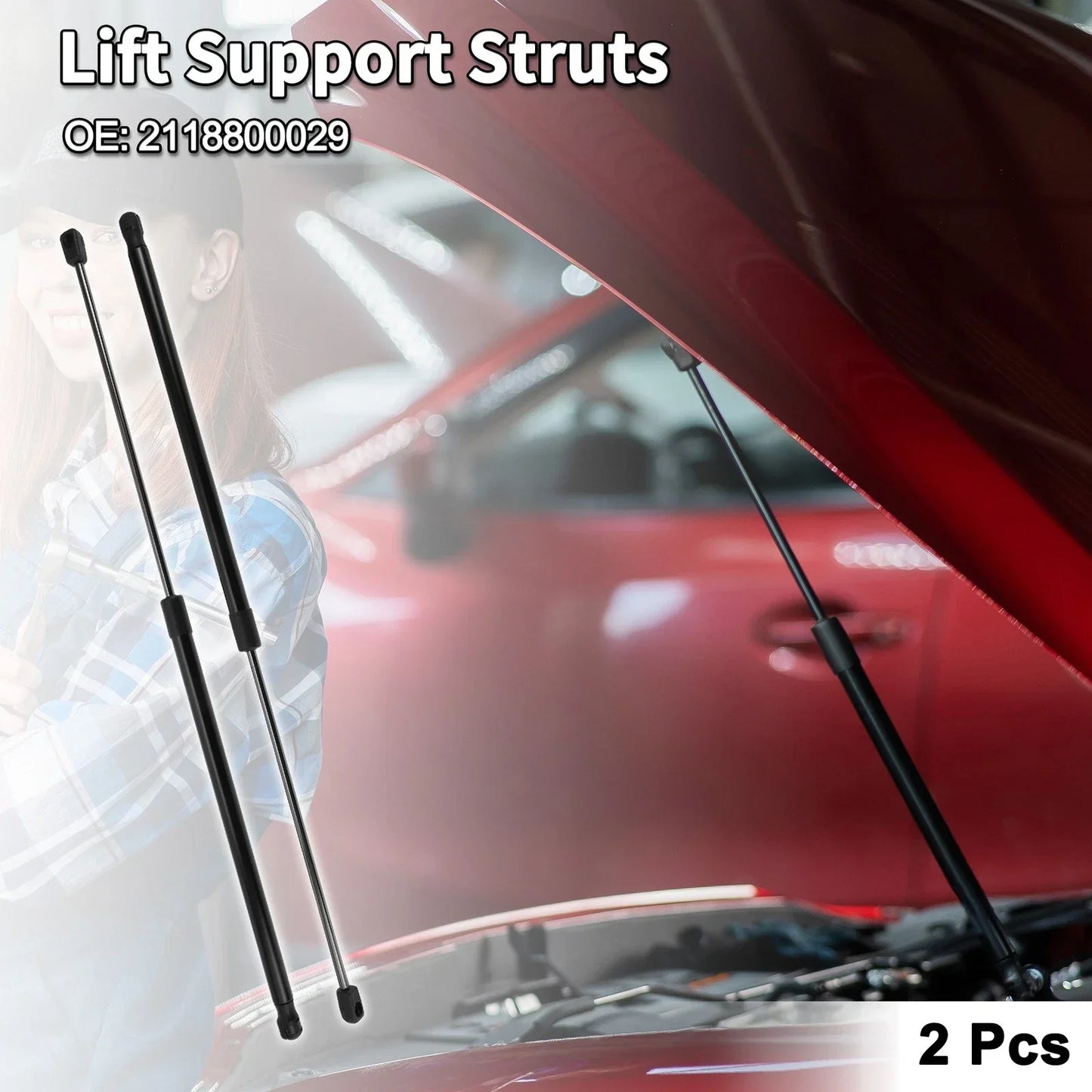 Hood Lift Supports Struts for Mercedes-Benz CLS350 (2007-2013)