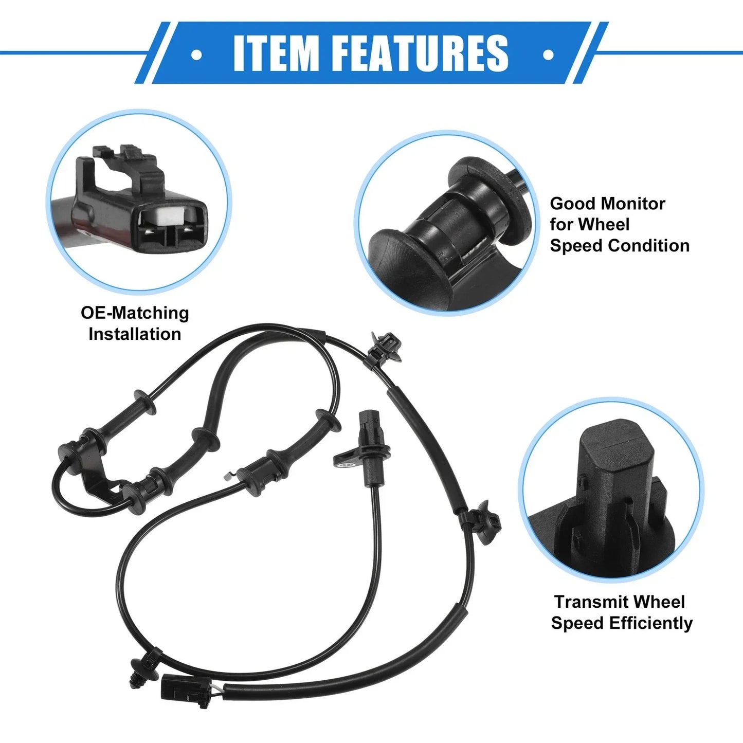 ABS Wheel Speed Sensor for Hyundai Elantra Front Right Side (2011-2016)