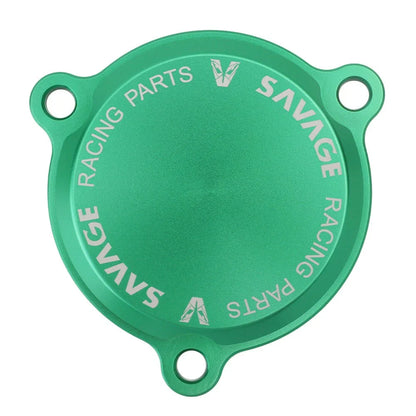 Engine Oil Filter Cover Cap Green for KAWASAKI KLX 140 140L 2018-2023