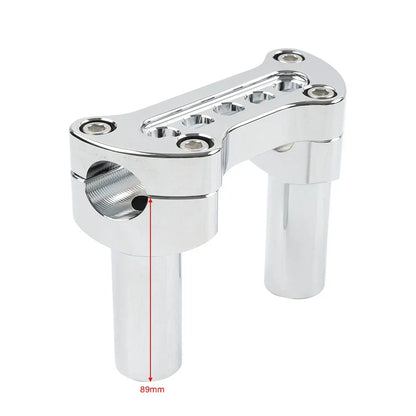 3.5" Handlebar Riser & Top Clamp for Harley Dyna Softail Sportster