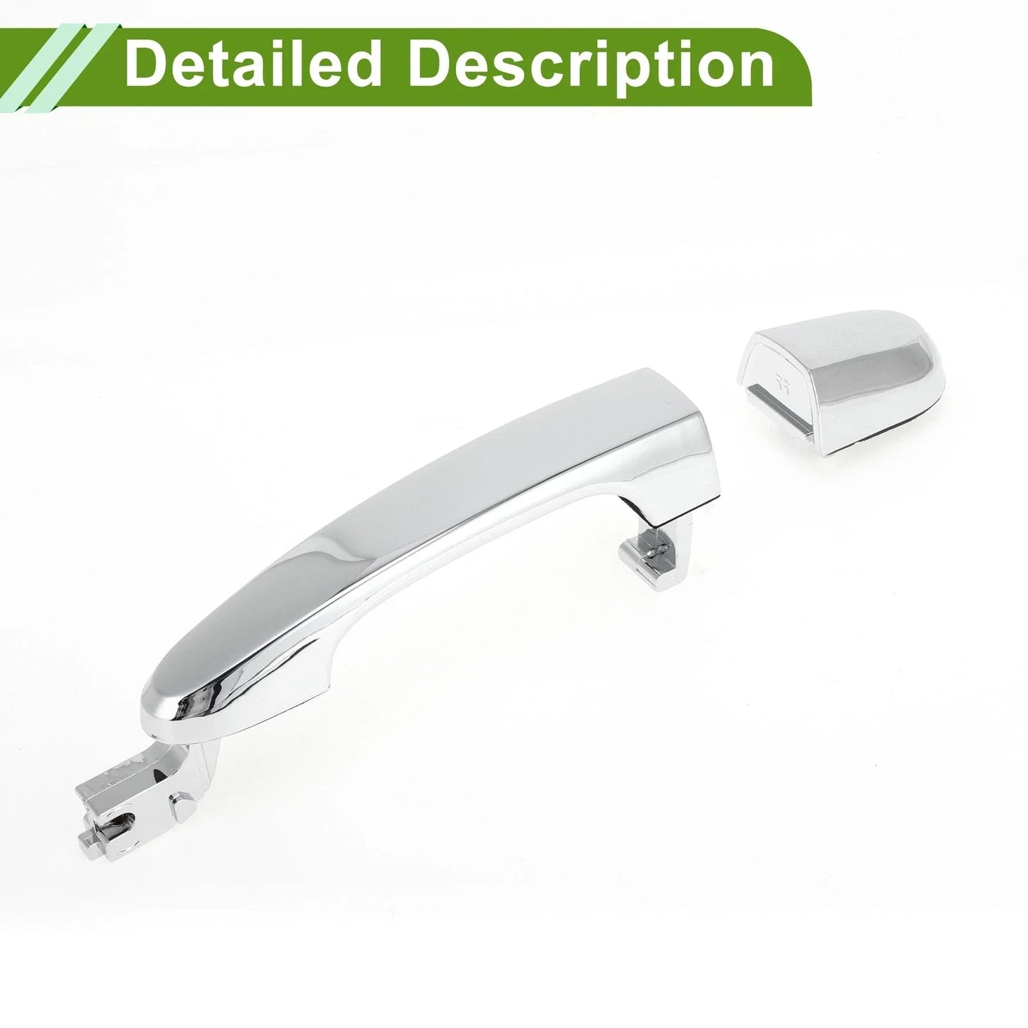 Exterior Door Handle for Hyundai Kia Silver Tone Rear Right (2011-2016)
