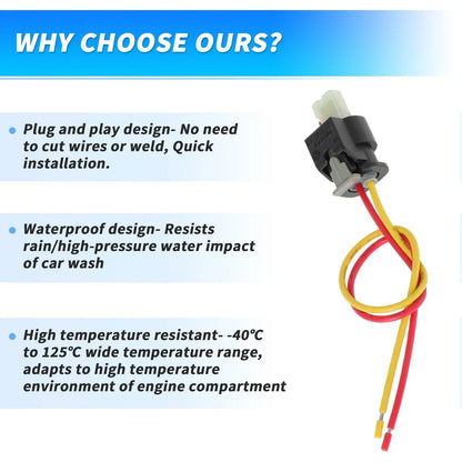 Intake Air Temperature Sensor Connector Kit for Chrysler Jeep ()