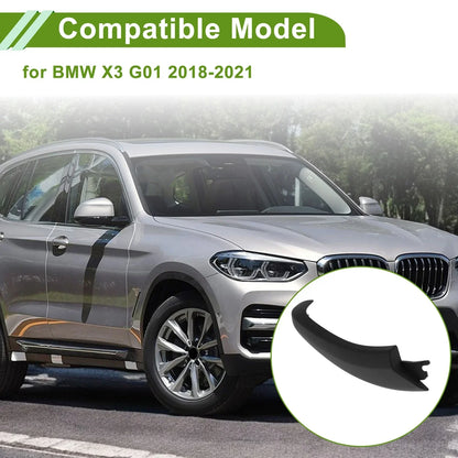 Door Panel Handle Pull Trim Cover for BMW X3 G01 (2018-2021) Black