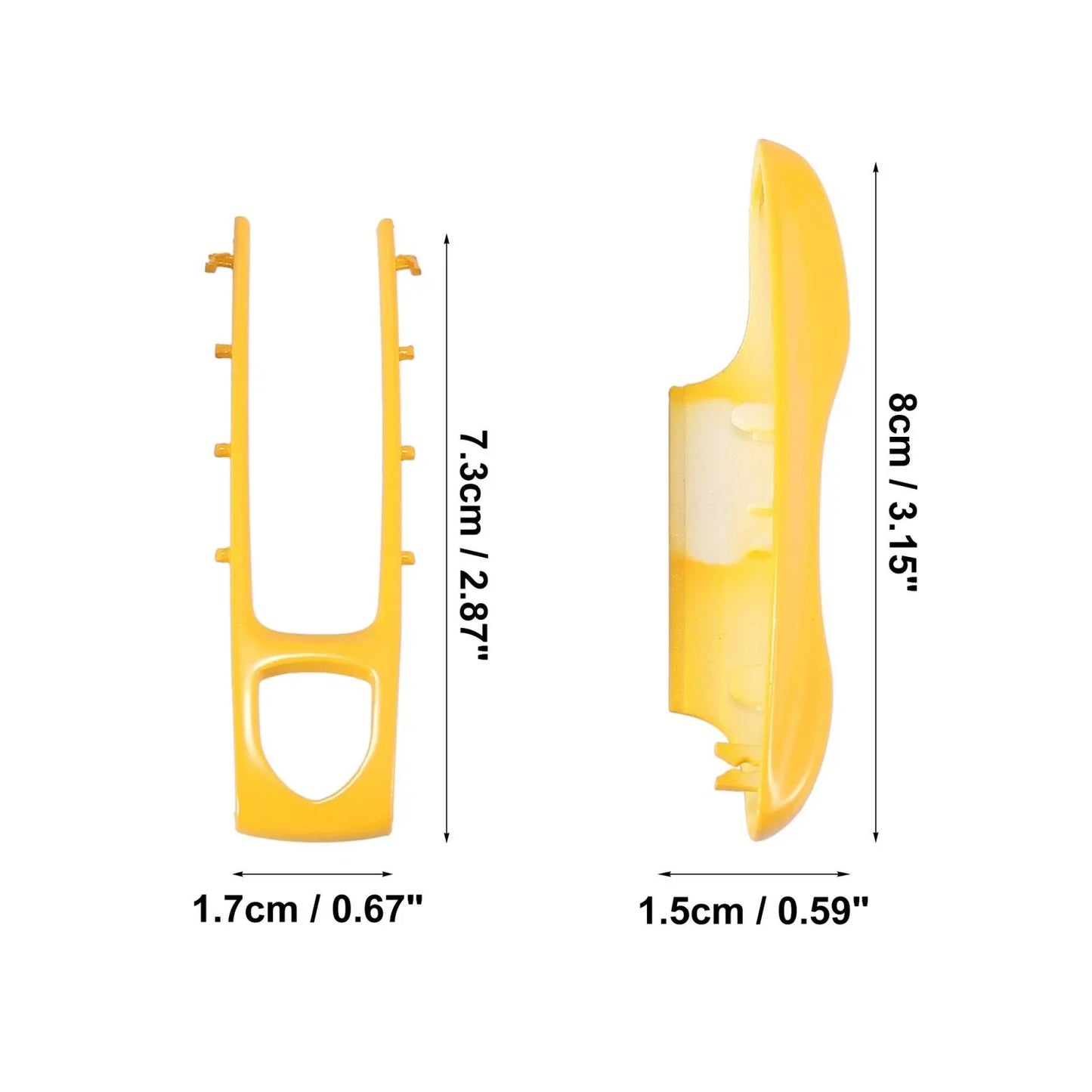Yellow Painted Key Cover Fob Shell for Porsche Panamera Cayenne (2010-2023)