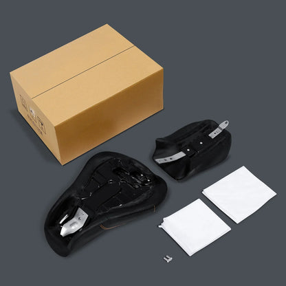 Black Driver & Passenger Seats for Harley Sportster Iron 883 XL883N (2016-22)