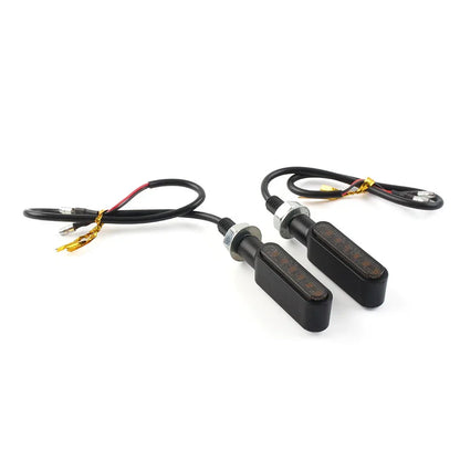 LED Mini Turn Signal Amber Lights for Cafe Racer Bobber