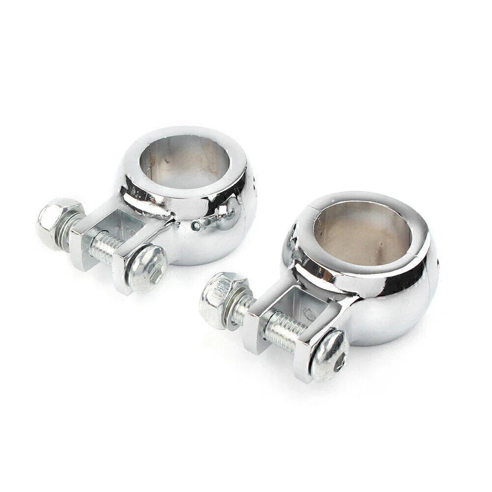 1-1/4" Engine Crash Bar Foot Peg Mount Clamp for Harley