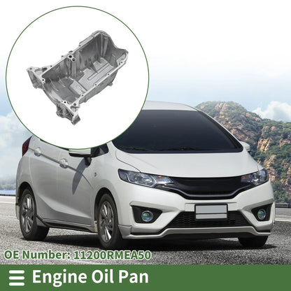 Engine Oil Pan for Honda Fit L4 1.5L Hatchback (2007-2008) - 1 x Aluminum