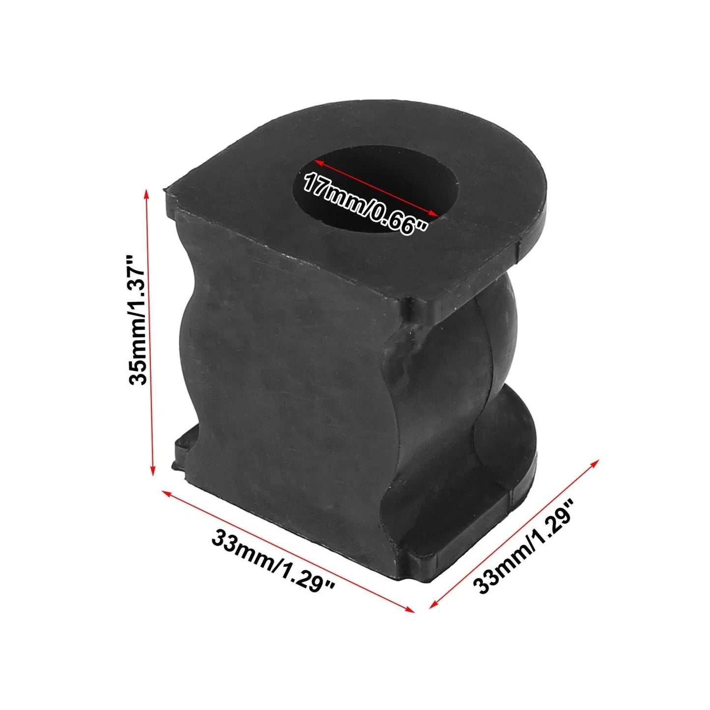 Rear Stabilizer Sway Bar Bushing for Honda CR-V (2002-2006) - Black