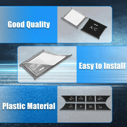 Front Center Console Air Conditioning Button Stickers Set for Mercedes-Benz