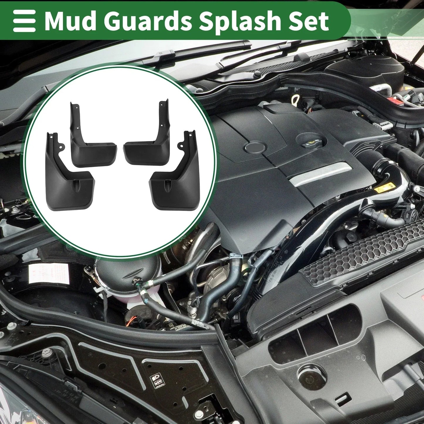 Mud Flaps Splash Guards Front & Rear for Lexus RX300/RX450 (2015-2017)