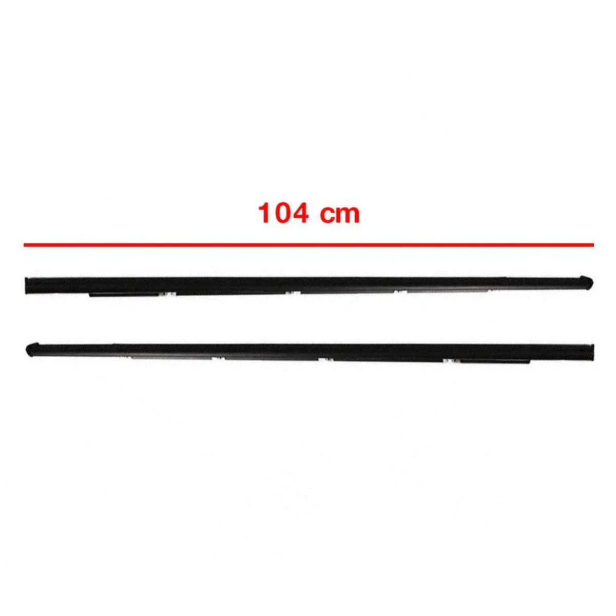 Pair Front Outer Weatherstrip Door Belt Fits Honda Civic EG 4D Sedan 1992-95