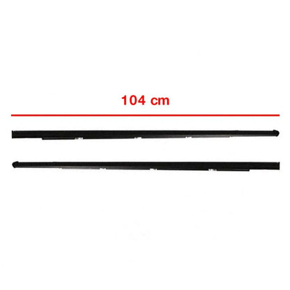 Pair Front Outer Weatherstrip Door Belt Fits Honda Civic EG 4D Sedan 1992-95