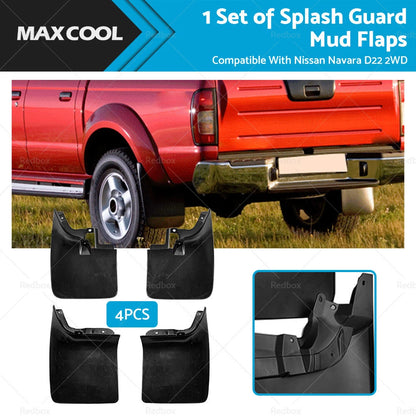 Splash Mud Flaps Front & Rear for Nissan Navara D22 (1998-2005)