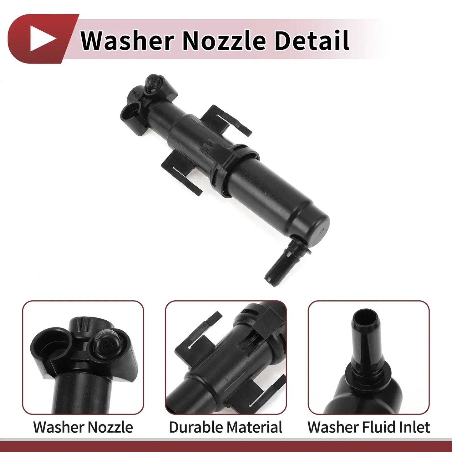 Front Passenger Side Headlight Washer Nozzle for BMW 528i (2011-2016)