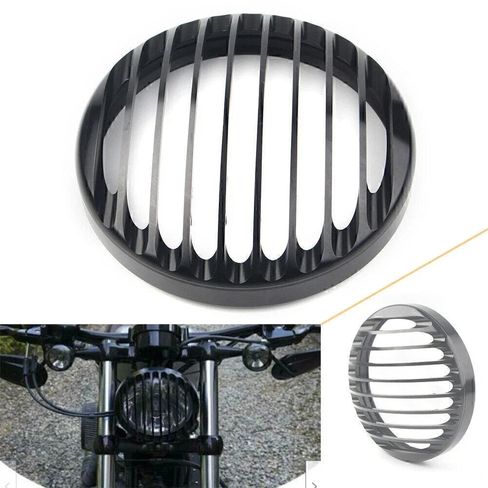 5 3/4" CNC Headlight Grill Bezel Cover for Harley Sportster XL883 XL1200 (2004-2023)