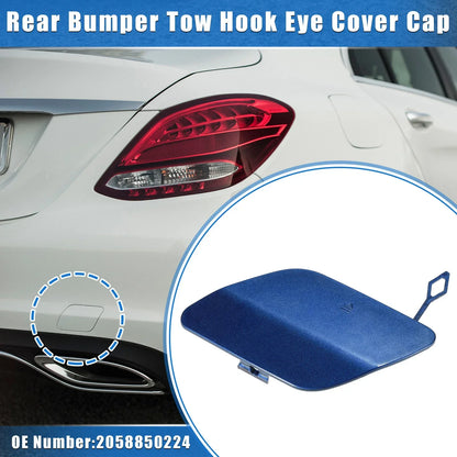Rear Bumper Tow Hook Eye Hole Cover for Mercedes-Benz C300 Sedan (2016-2018)