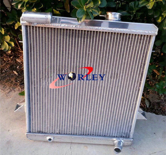 3 Core Aluminum Radiator + Fan for Triumph TR6 (1975-1976)