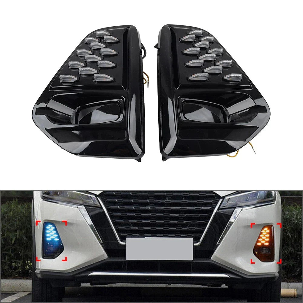 Daytime Running Lights Front Bumper Fog Lamp for Nissan Kicks (2021-2022)