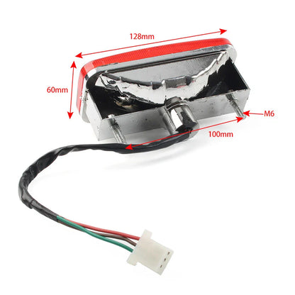 12V Red Rear Tail Light for 110cc 125cc 135cc ATV Quad TaoTao Kandi Sunl