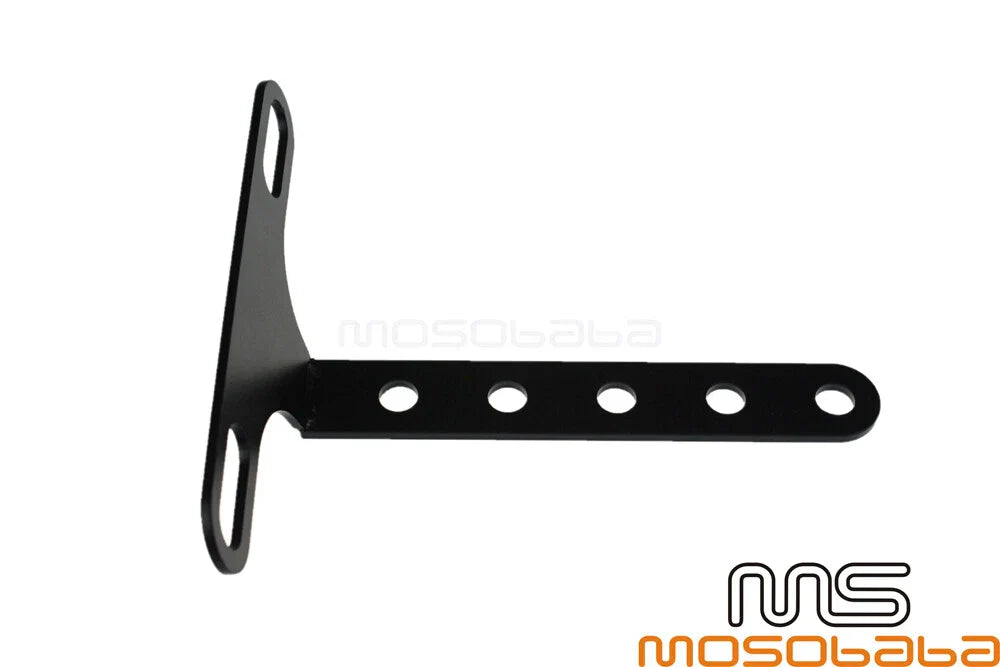 Black Adjustable Headlight Mount Bracket for BMW Harley Sportster Chopper Bobber