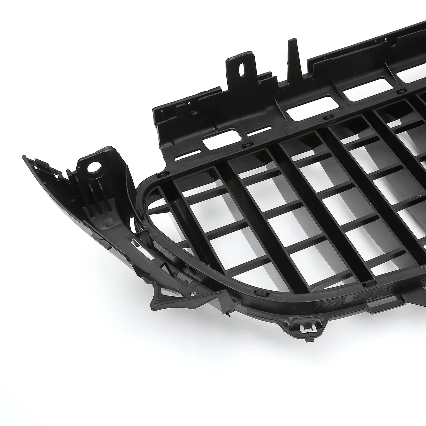 Front Upper Bumper Grille for Mercedes-Benz E200 (2016-2020) Black