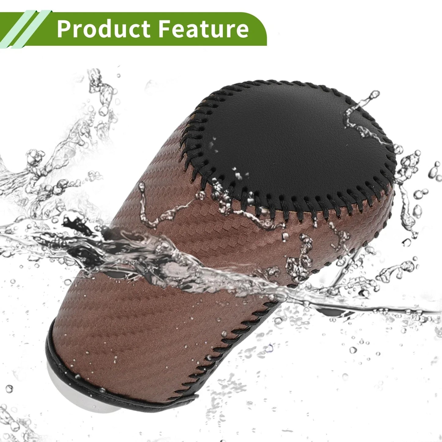 Brown Carbon Fiber Gear Shift Knob Cover for Chevrolet Malibu