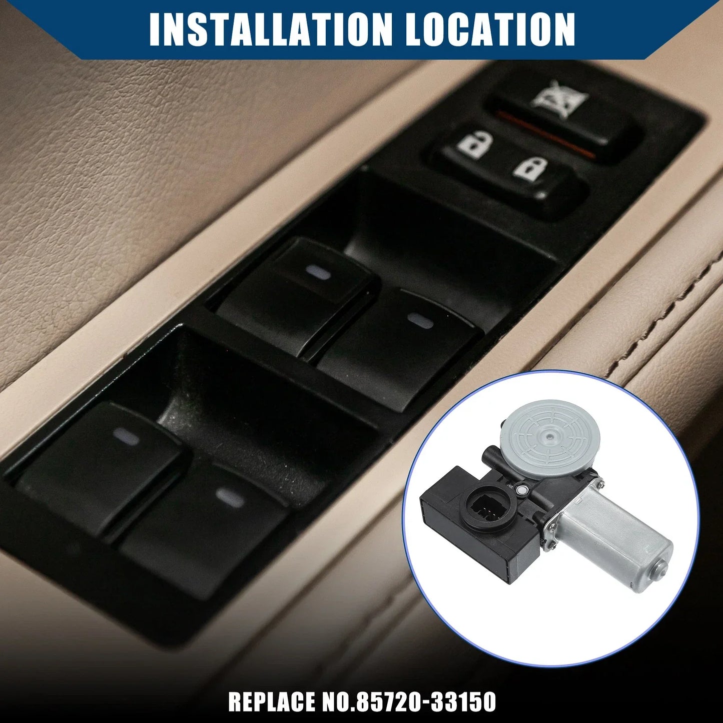 Rear Right Power Window Lift Motor for Lexus ES300 (2002-2003)