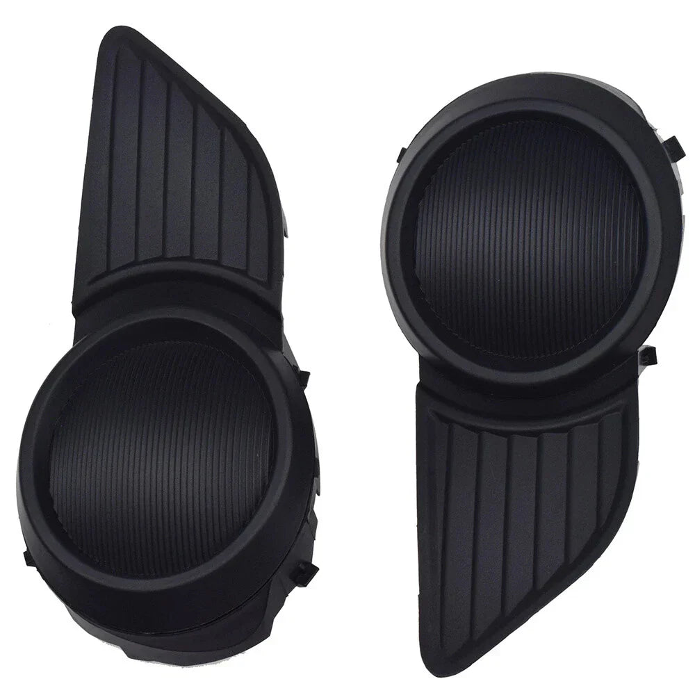 Black Front Bumper Fog Light Covers for Toyota Sienna (2011-2017)