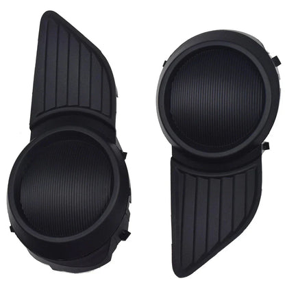 Black Front Bumper Fog Light Covers for Toyota Sienna (2011-2017)