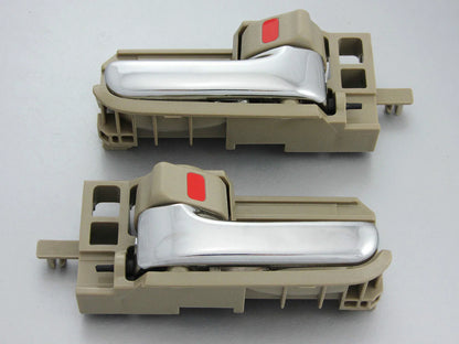 Inner Door Handle Pair for 2003-2008 Toyota Corolla & 2005-2012 Hilux SR5 Tan/Cream