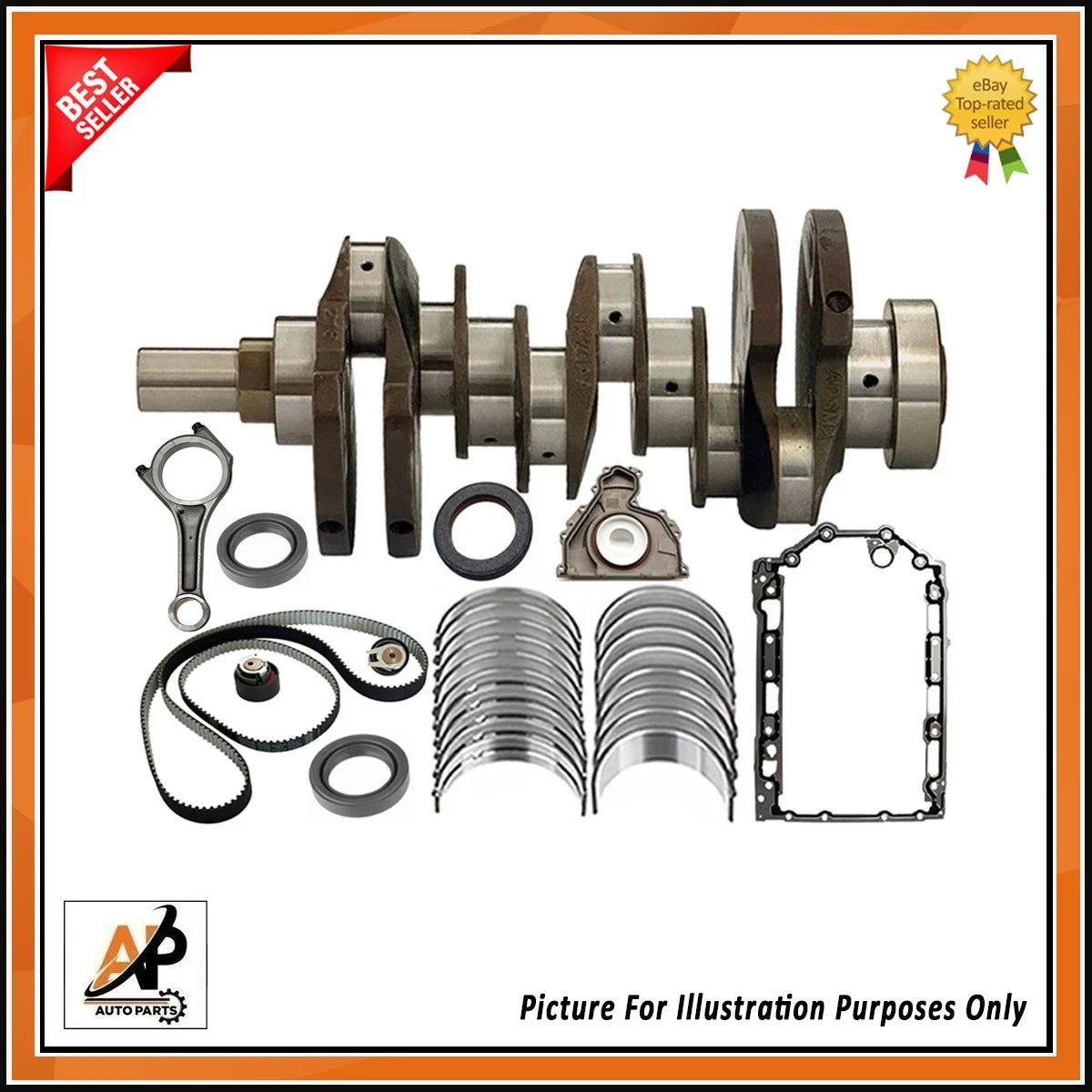 Engine Rebuild Parts Kit with Crankshaft for Jaguar Land Rover 3.0 306DT (2010–2018)