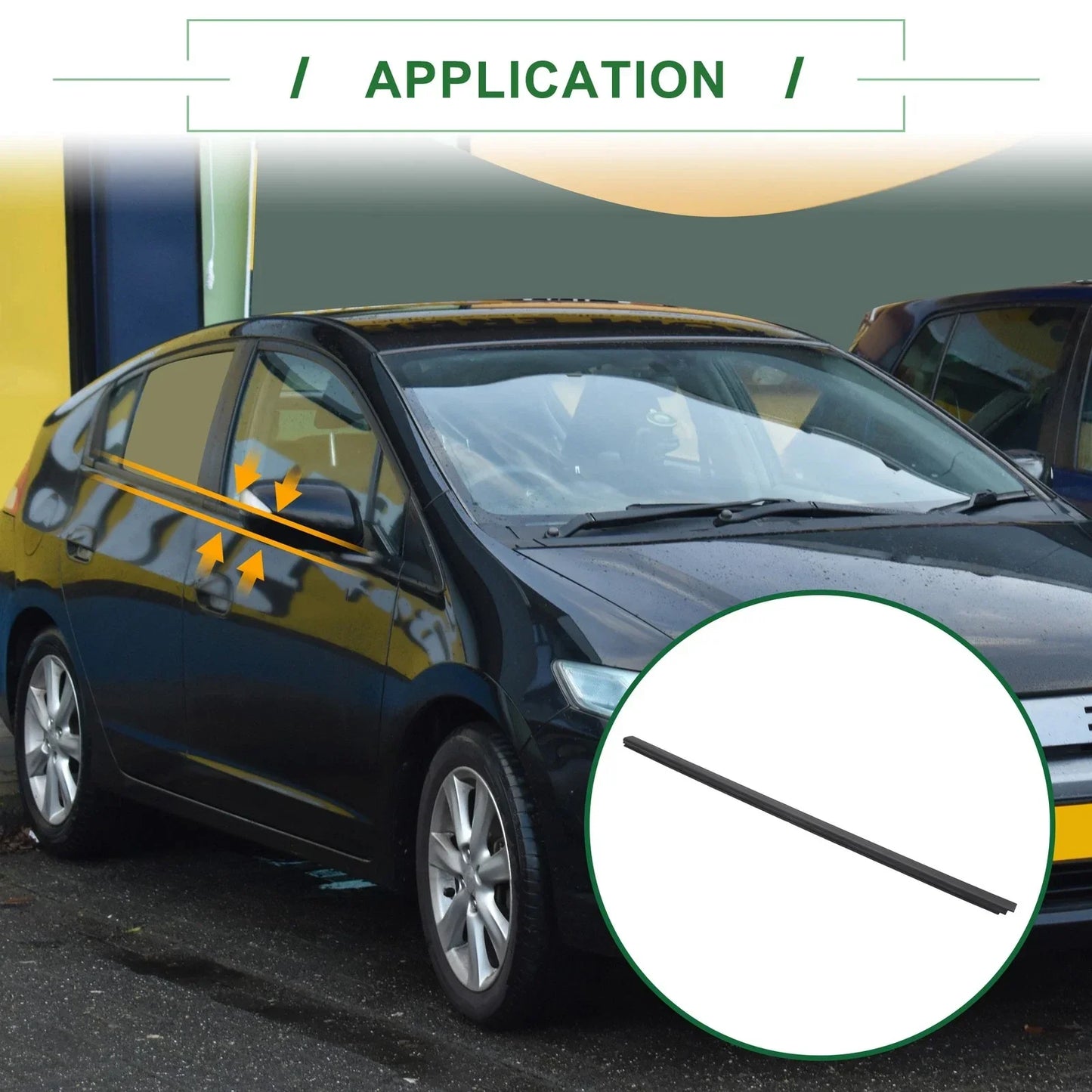 Front Left Weatherstrip Window Seal for Honda Insight (2010-2014)