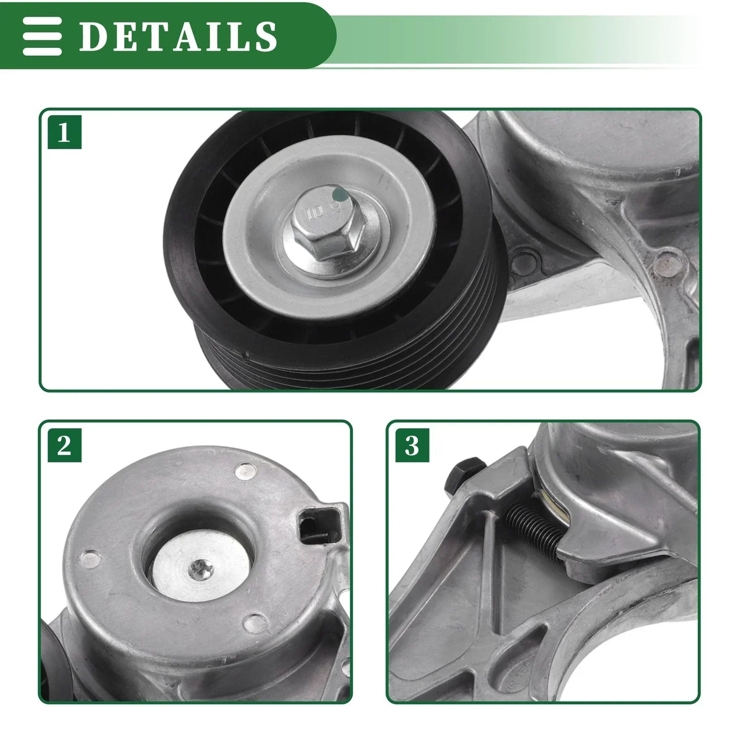 Engine Belt Tensioner Pulley Assembly for Volkswagen Touareg (2004-2016)