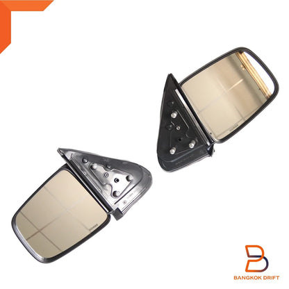 Black Manual Door Mirror for Mazda B Series Bravo Ute (1998-2006)