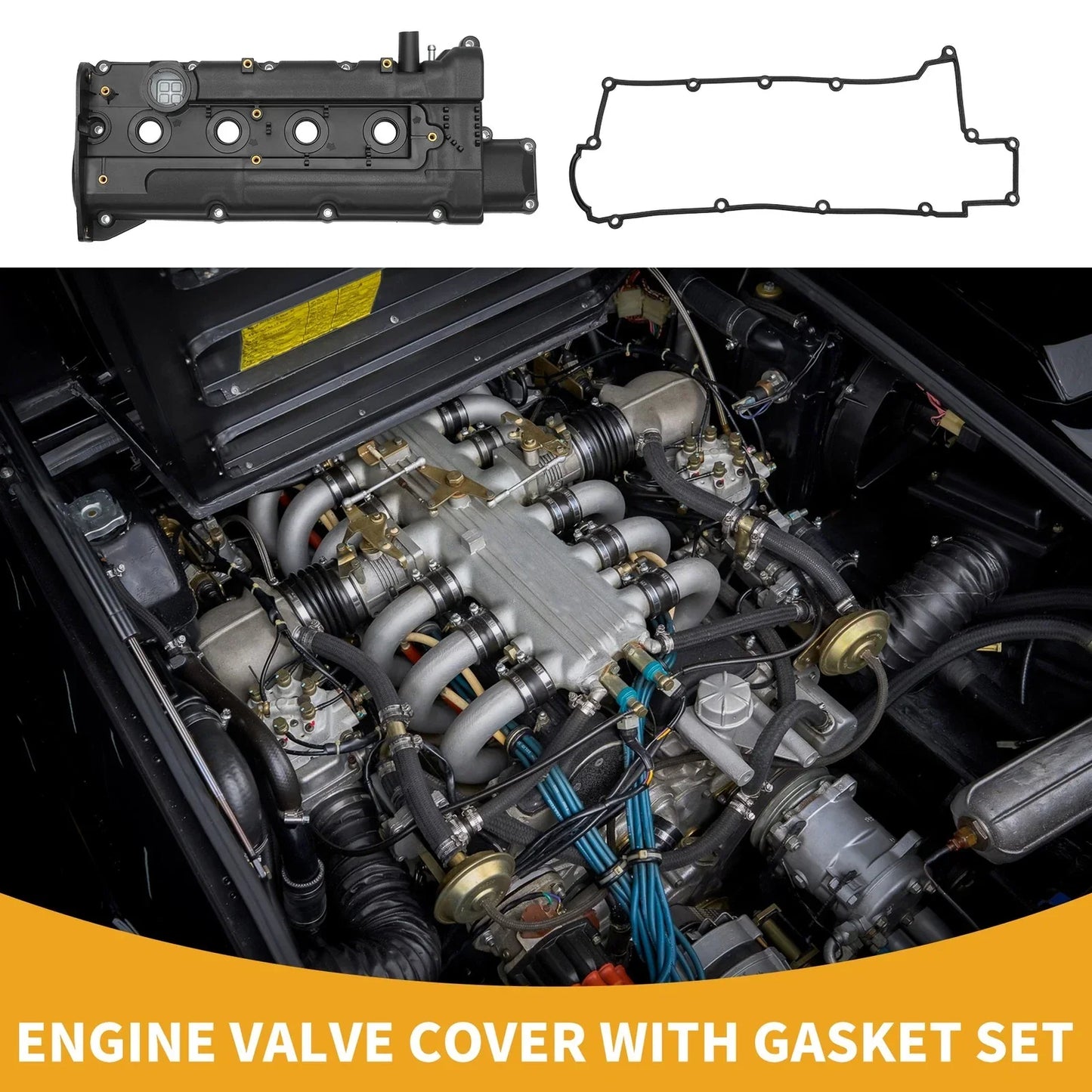 Engine Valve Cover with Gasket for Hyundai Elantra 1.8L 2.0L (2011-2016)