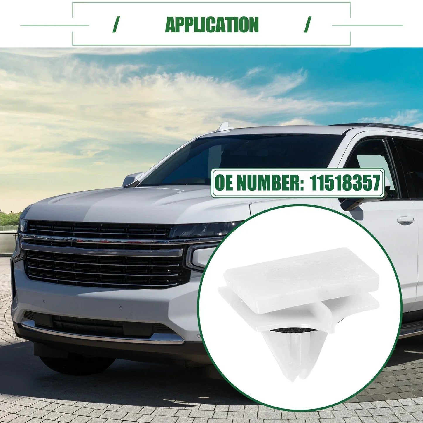 100pcs Rocker Panel Clips for Chevrolet Avalanche (2007-2013)