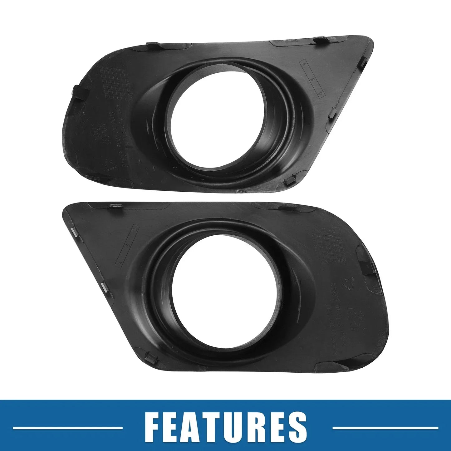 2 x Front Fog Light Grille Covers for Dodge Journey (2011-2019)
