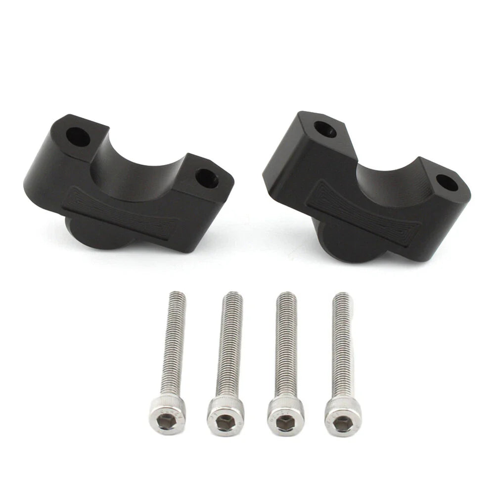 CNC Handlebar Raiser Clamp for Tiger Sport 660 (2022-2024) Black