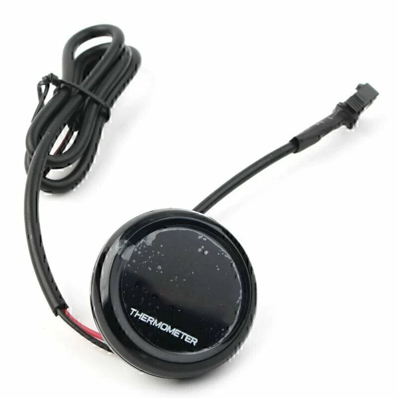 Red LCD Digital Thermometer Water Temperature Sensor Gauge for Motorcycle